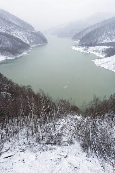Buzau River Winter Season Romania — Stock Photo, Image