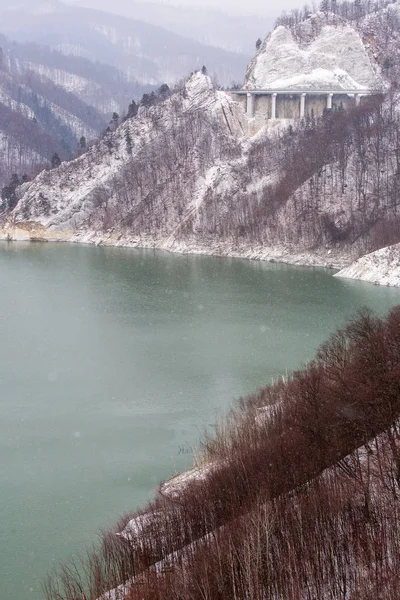 Buzau River Winter Season Romania — Stock Photo, Image