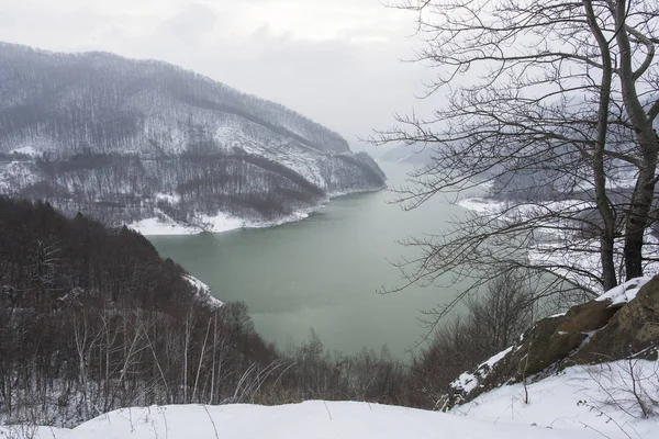 Buzau River Winter Season Romania — Stock Photo, Image