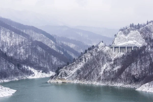Buzau Fluss Der Wintersaison Rumänien — Stockfoto