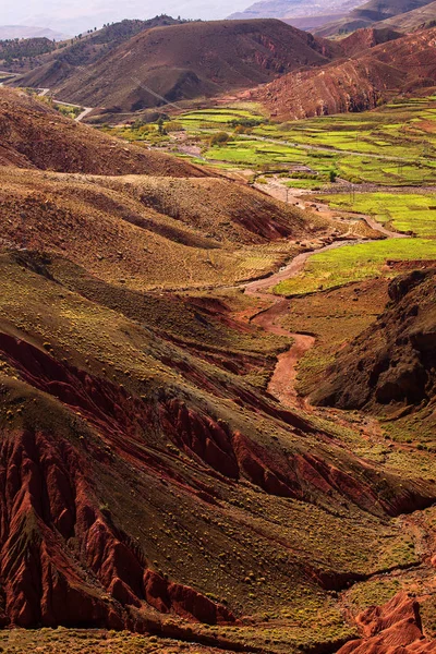 摩洛哥阿特拉斯山脉的色彩景观 — 图库照片