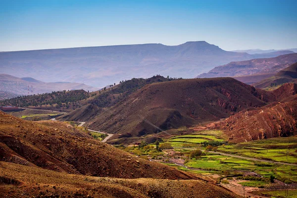 Paisagem Colorida Das Montanhas Atlas Marrocos — Fotografia de Stock