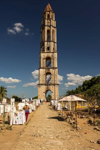 Manaca Iznaga Tower Old Slave Lookout Cuba Historic Sugar Cane — Stock Photo, Image