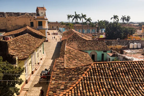 Hermosa Vista Ciudad Trinidad Desde Campanario Increíble Paisaje Ciudad Cuba —  Fotos de Stock