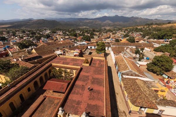 Hermosa Vista Ciudad Trinidad Desde Campanario Increíble Paisaje Ciudad Cuba —  Fotos de Stock