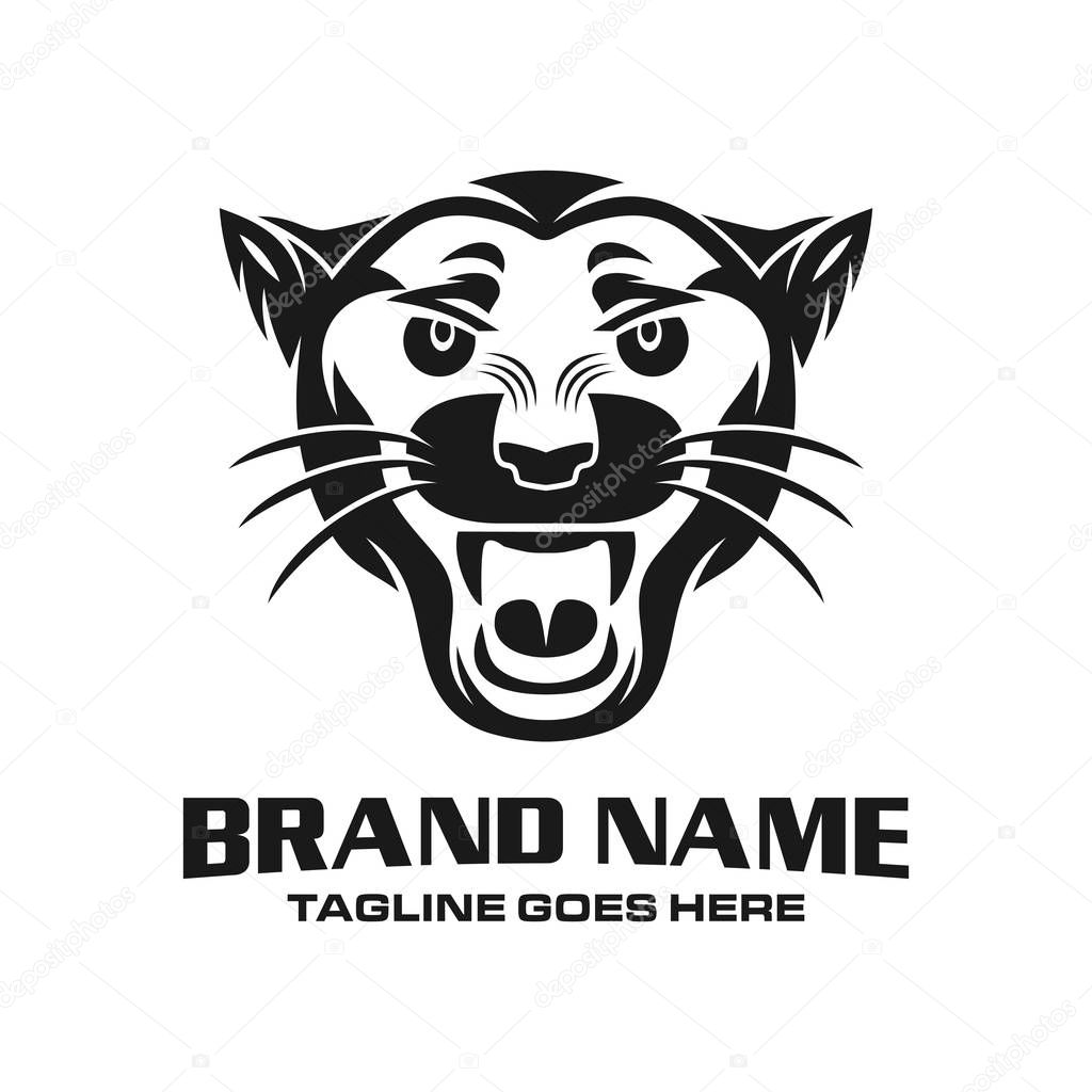 Panther head logo your company