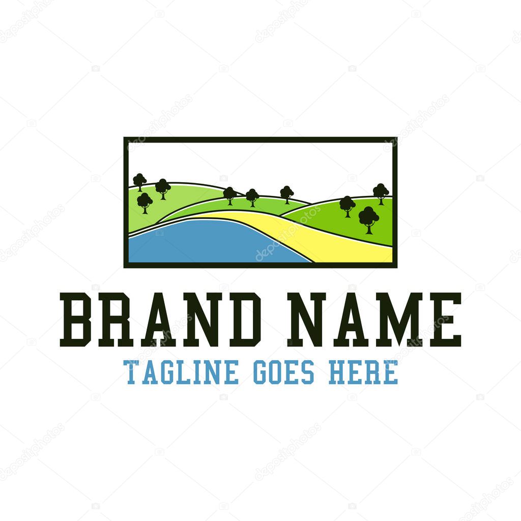 Plantation landscape logo your company
