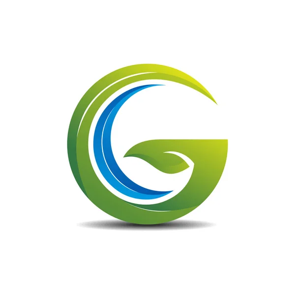 Piccolo concetto logo verde GC — Vettoriale Stock