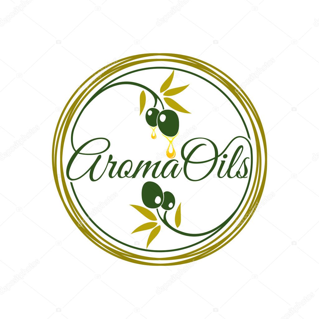 Aroma oil logo design
