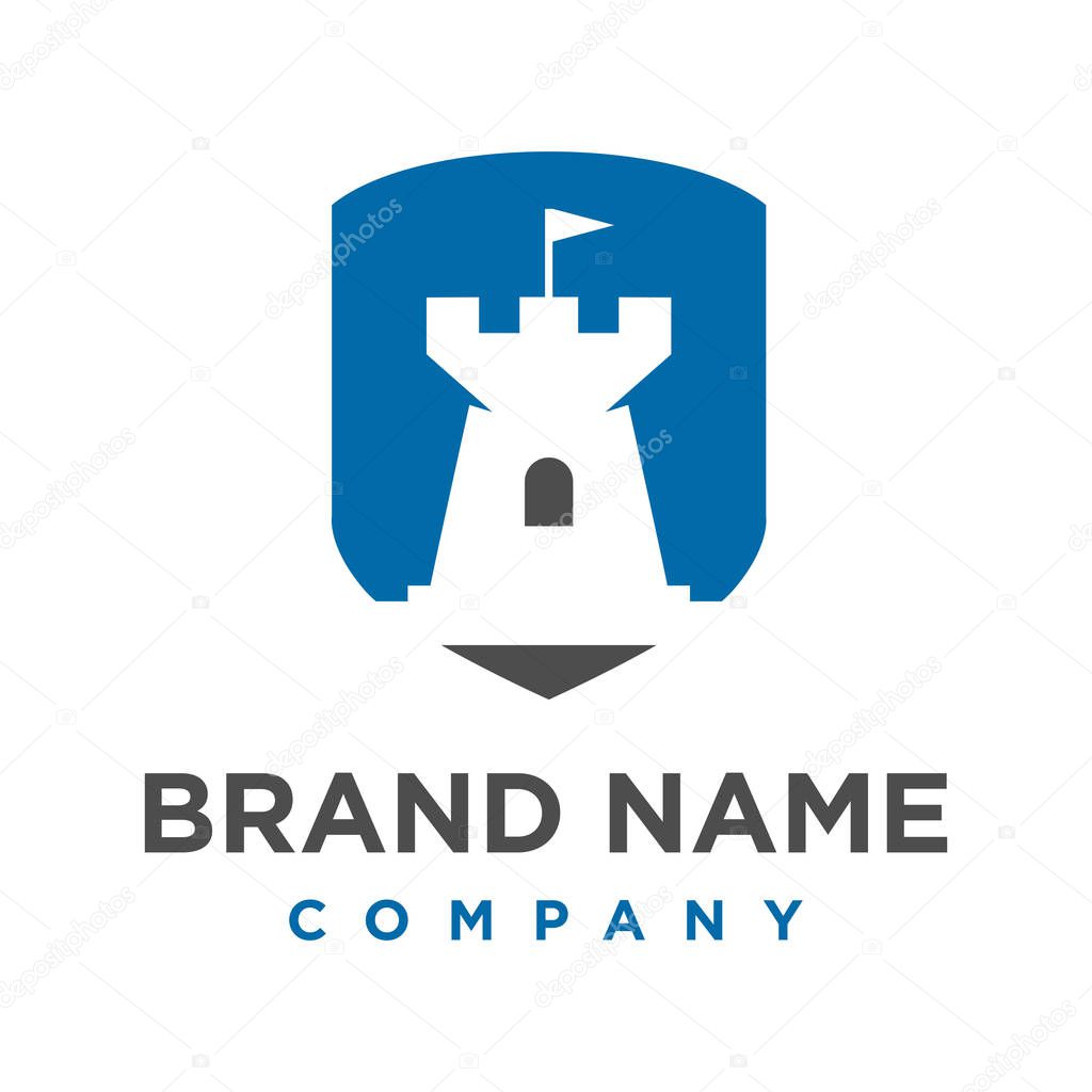 Castle shield logo design your company