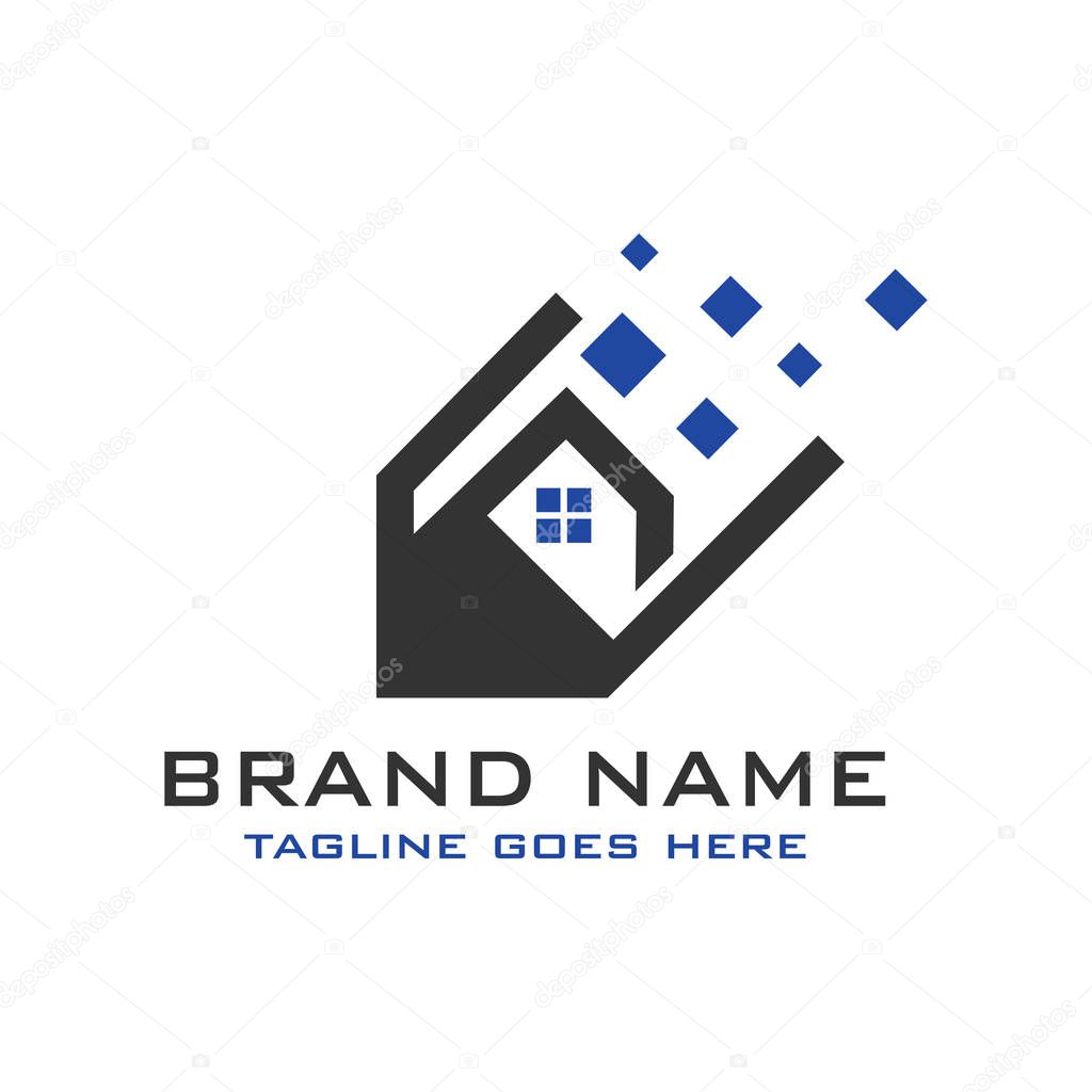 Home technology logo your company