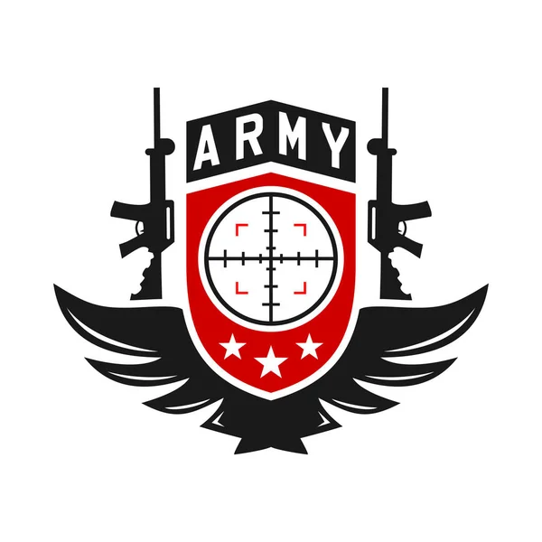 Logotipo de armas do exército — Vetor de Stock