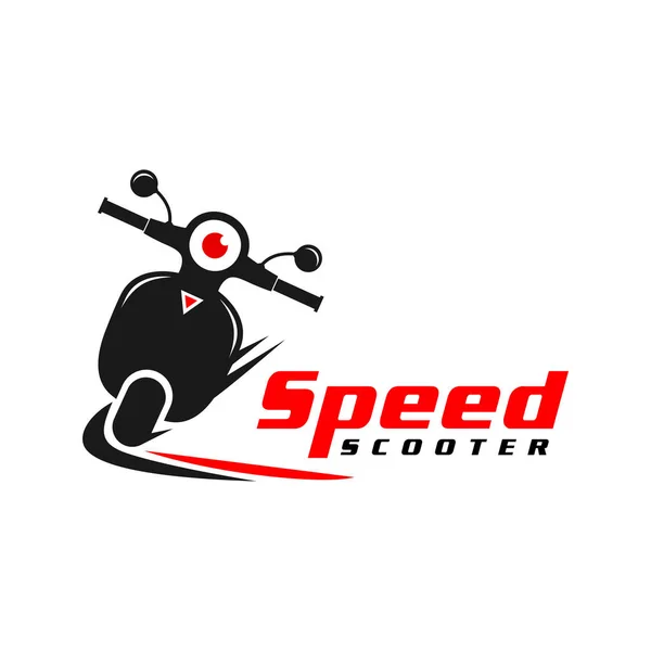 Scooter speed logo — Stock Vector