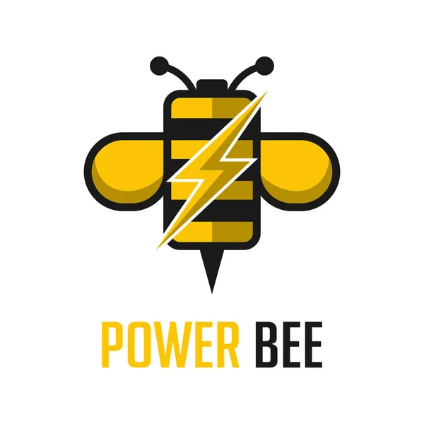 Логотип пчелы — стоковый вектор
