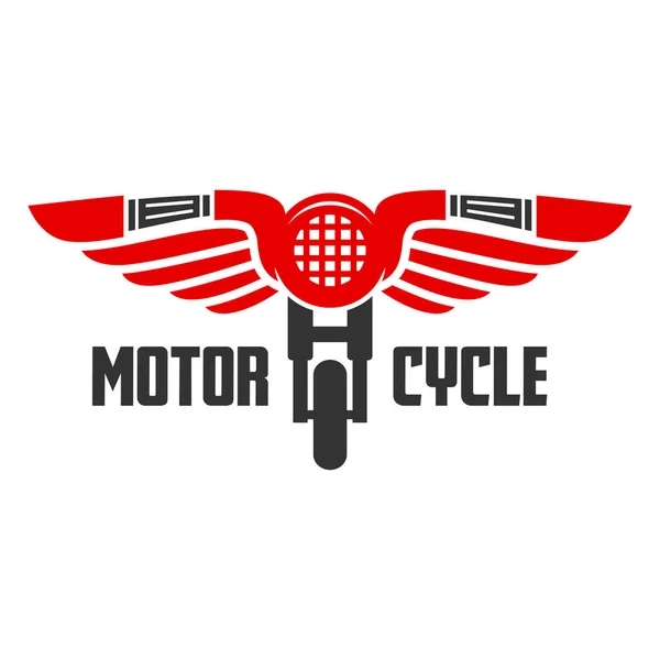 Логотип мотоцикла и крыла — стоковый вектор