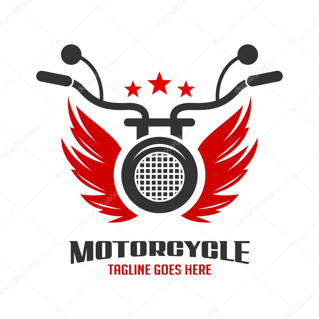 Wing and motorbike logo your company