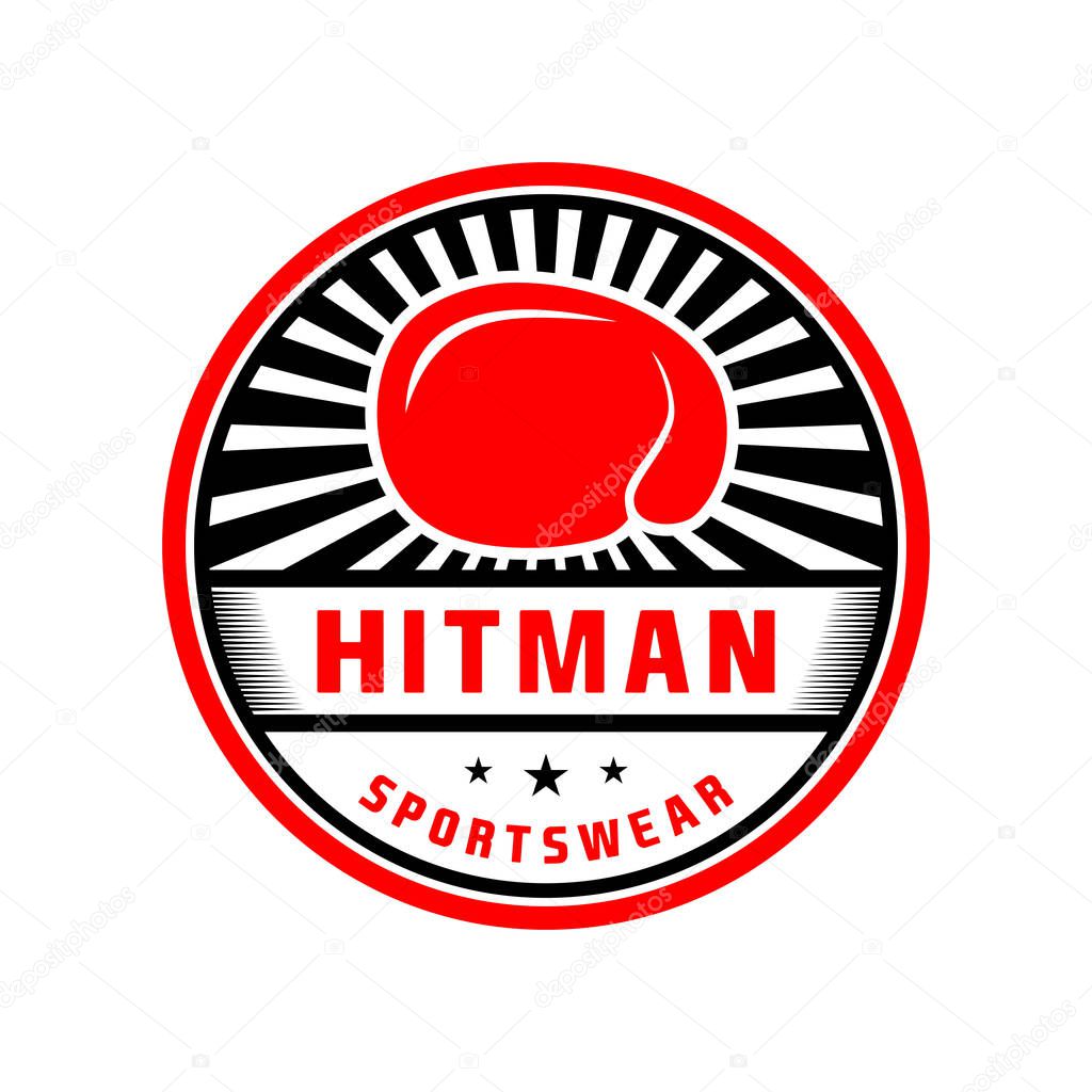 Boxing emblem logo your company