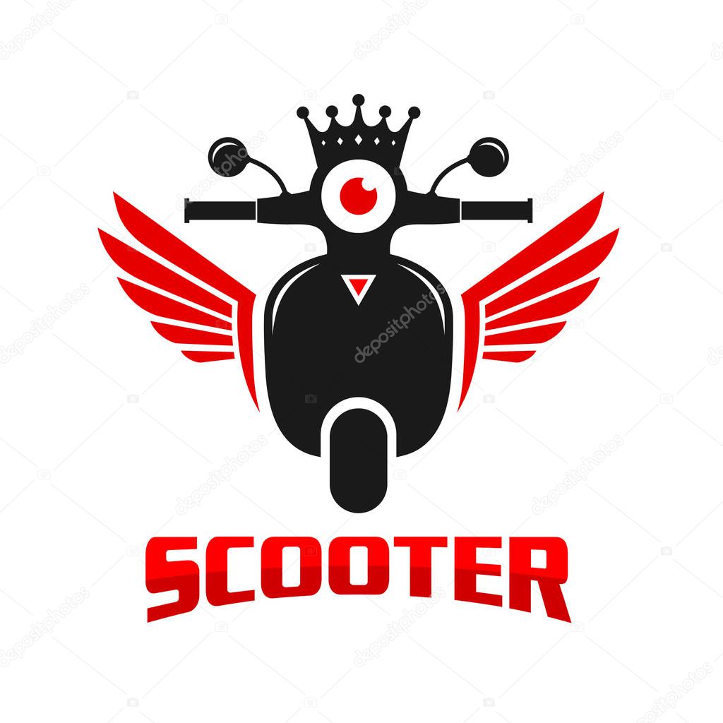 King logo of scooter motorbike your company