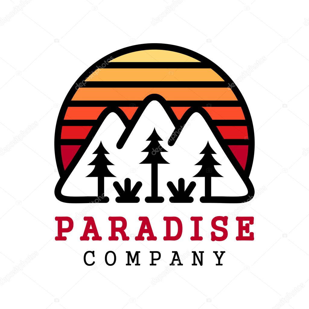 Mountain logo your company