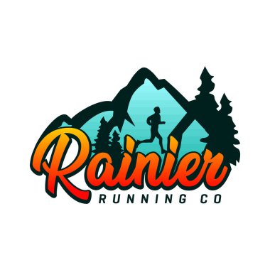 Dağda çalışan logo tasarımı