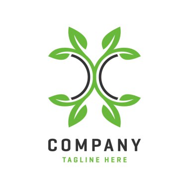 Harf Dc Sağlık Logosu şablonu