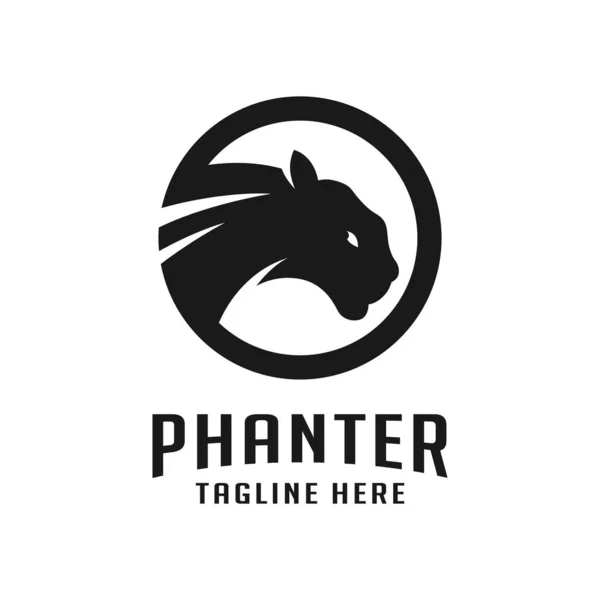 Design-Vorlage für das schwarze Panther-Logo — Stockvektor