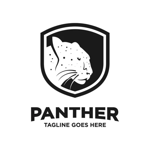 Plantilla de diseño de logo pantera negra — Vector de stock