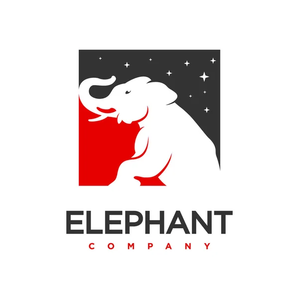 Elephant logo design skabelon – Stock-vektor