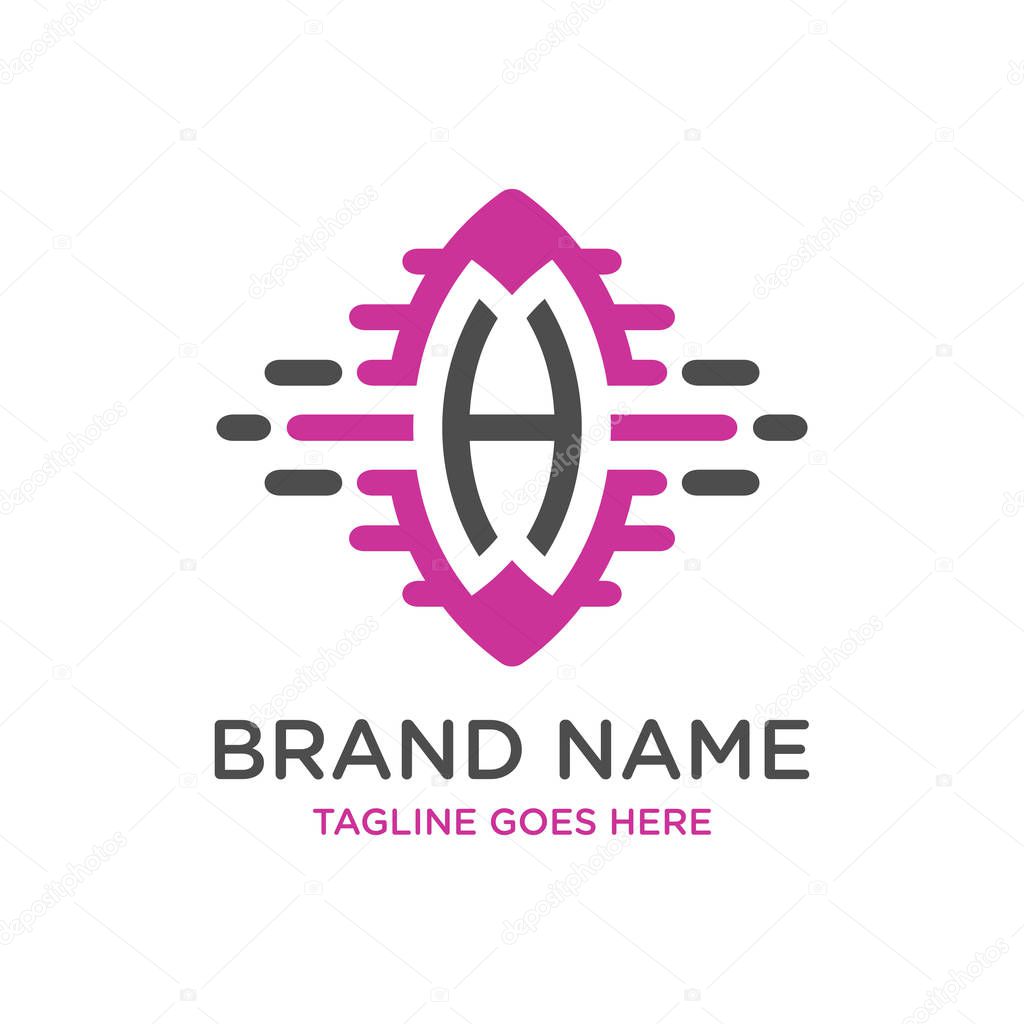 Initial logo design technology H