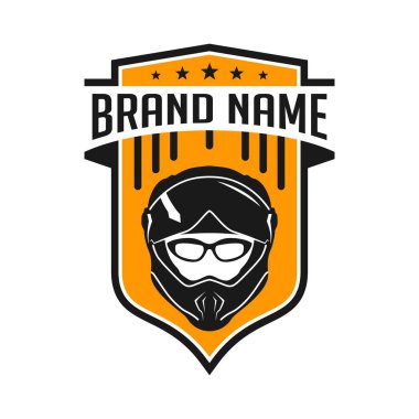 Motosiklet kaskı kalkan logosu tasarımı