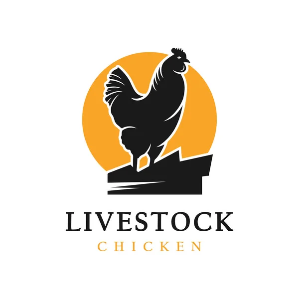 Plantilla de diseño de logotipo de huevo de pollo — Vector de stock