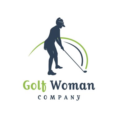 Kadınlar için golf logosu tasarımı