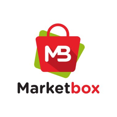 Logo tasarımı mağaza çantası MB harfi
