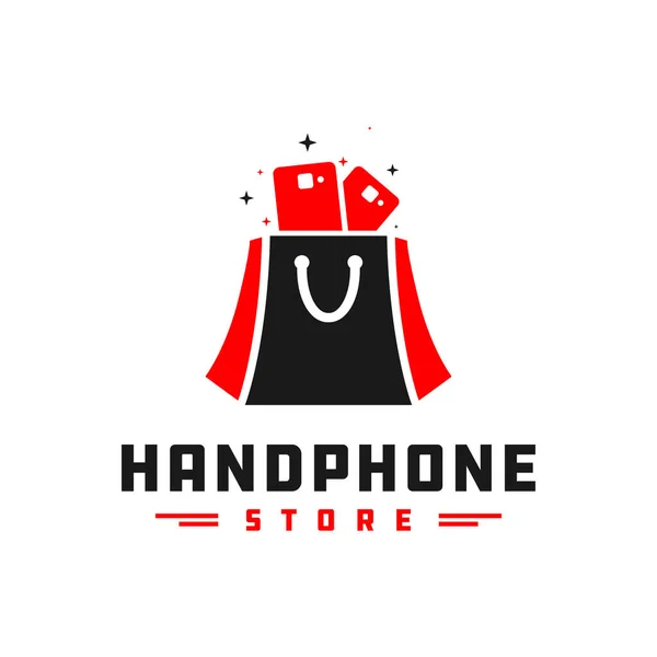 Mobile Phone Shop Logo Design — Stock Vector