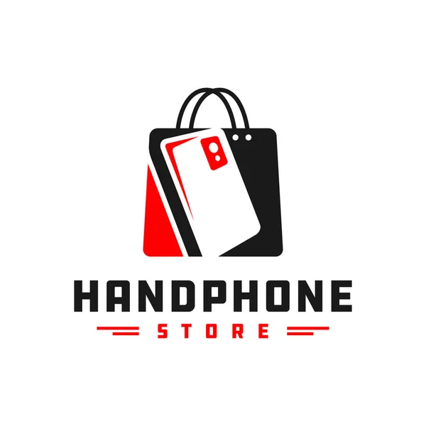 Mobile Phone Shop Logo Design — Stock Vector