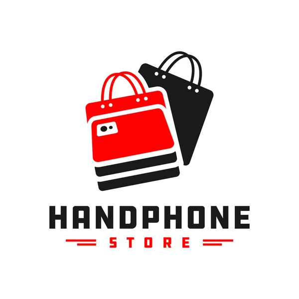 Mobile Phone Shop Logo Design — Stock Vector