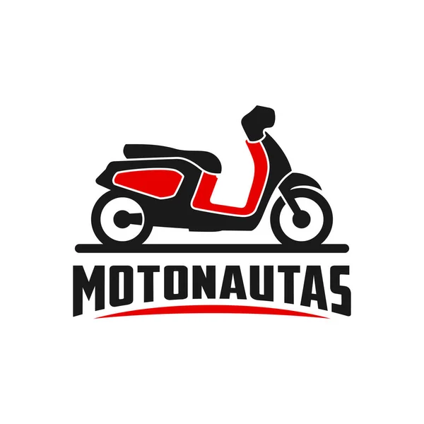 Moto Scooter Vettoriale Logo Design — Vettoriale Stock