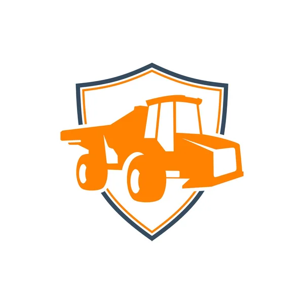 Miniera Scudo Auto Design Logo Moderno — Vettoriale Stock