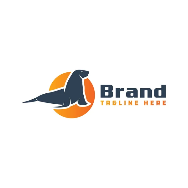 Seal Animal Logo Ontwerp Bedrijf — Stockvector