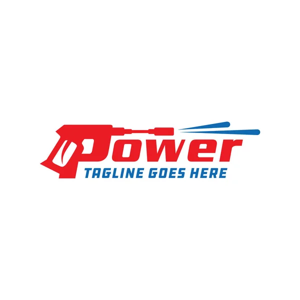 Logo Power Cleaner Zaprojektuj Swoją Firmę — Wektor stockowy