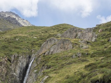 2018 Ağustos 19th Senales Vadisi, trentino alto adige ülke trekking gün Dağı'nda