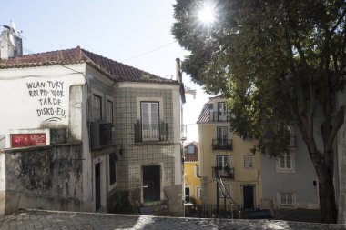 18 Novwmber 2018lisboa şehir Portekiz, tarihi ve turistler bir sürü renkli Avrupa şehri