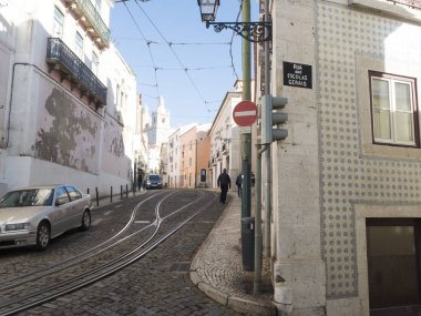 18 Novwmber 2018lisboa şehir Portekiz, tarihi ve turistler bir sürü renkli Avrupa şehri