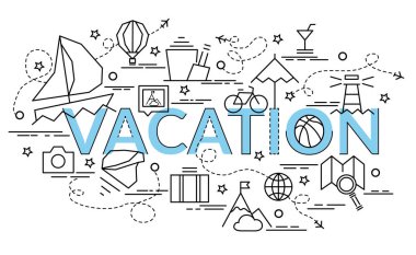 Düz renkli tasarım konsepti tatil için. Infographic yaratıcı ürünler yapma fikri. Şablon Web sitesi afiş, el ilanı ve poster.