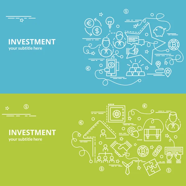 Concepto Diseño Plano Colorido Para Inversión Idea Infográfica Hacer Productos — Archivo Imágenes Vectoriales