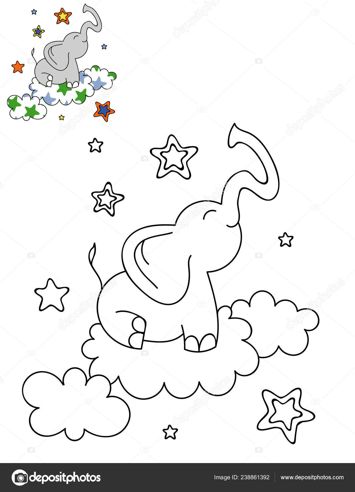 63 Top Coloring Pages Cute Elephants  Images