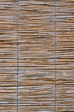 close up texture of rug made of bamboo sticks