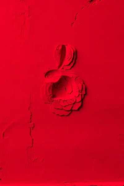 Ansicht Von Gruben Form Von Kaninchen Auf Rotem Pulver — Stockfoto
