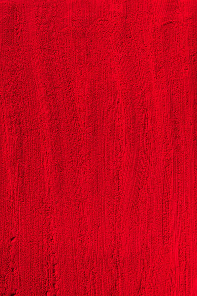 elevated view of red powder template