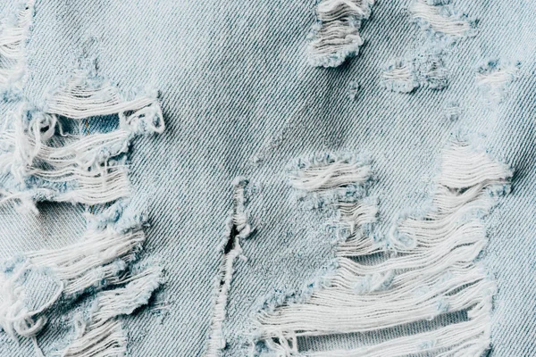 Vue Dessus Textile Denim Bleu Comme Fond — Photo